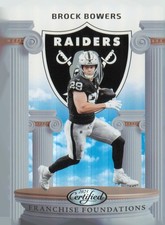 2024 Panini Certified #1 Brock Bowers Franchise Foundations Mirror Black