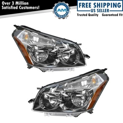 Headlight Assembly Set Driver & Passenger Side Fits 2009-2010 Pontiac Vibe