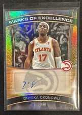 2025 Topps Basketball Onyeka Okongwu Marks of Excellence Auto /50 #ME-OO Hawks