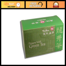 Dragon Well Green Tea - 20 Teabags, Premium Loose Leaf, Antioxidant Rich, Fresh