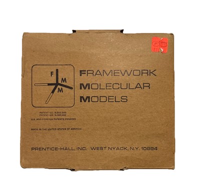 Vintage 1965 Prentice-Hall FRAMEWORK MOLECULAR MODELS Kit Educational Science
