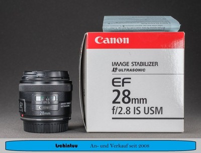Canon EF 28 mm f2.8 IS USM Vollformat OVP Guter Zustand