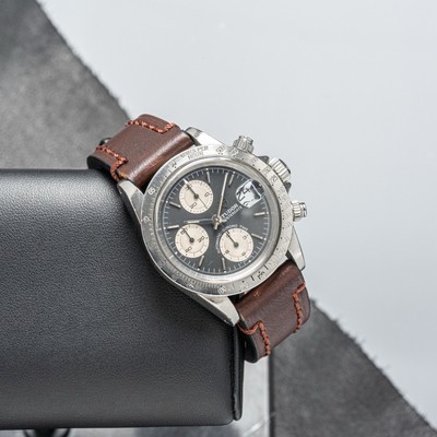 TUDOR 94300 Big Block Reverse Panda On Strap