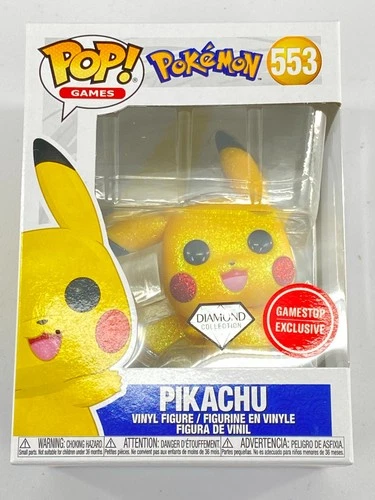 Funko Pop! Diamond Pokemon Pikachu #553 Vinyl Figure- Gamestop Exclusive