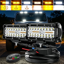 Offroad 7 Inch Led Pods Warning Flash Lights For Jeep Atv Utv Truck Offroad 7 Inch Led Pods Warning Flash Lights For Jeep Atv Utv Truck