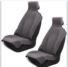 DryvaSeat Waterproof Microfiber Car Seat Cover - Gray Universal Fit Protector