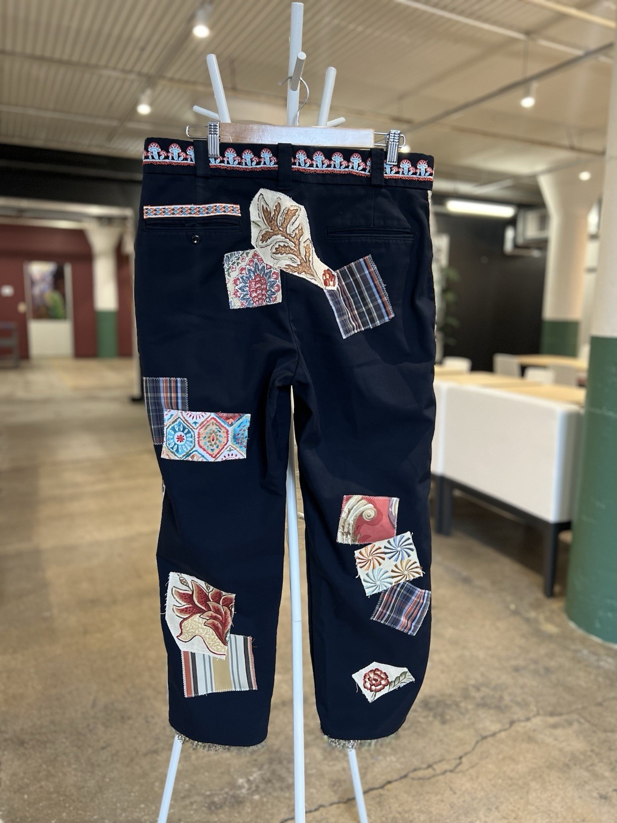 Resist Patchwork Collage Work Pants - image 2