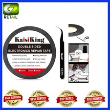 50M 2mm Double Sided LCD Repair Tape - Strong Adhesion with Precision Tweezers