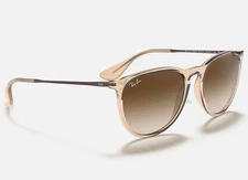*New* Ray-Ban Erika RB4171 Sunglasses Brown Frame Gradient Lens UV400 Unise