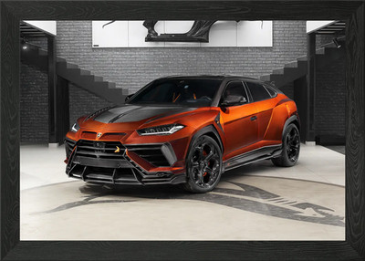 Lamborghini Urus R Evo Stealth Edit gerahmtes Wandbild Poster Leinwanddruck Bild