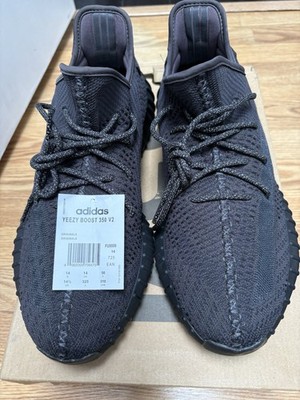 adidas Yeezy Boost 350 V2 Black Non-Reflective FU9006 Low Top Lace-Up