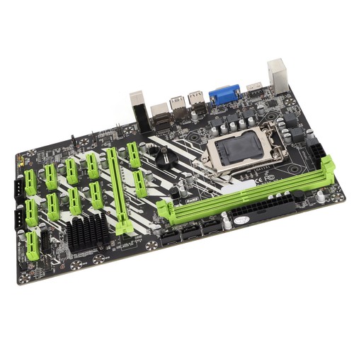 Mining Mainboard Gigabit LAN 2 Channel DDR4 3 SATA3.0 VGA Interface PCIE16X NEW - Afbeelding 9 van 12