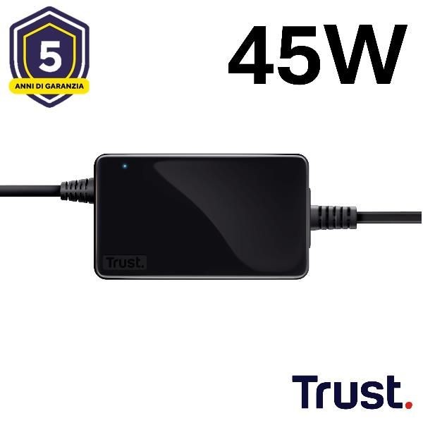 Trust Adattatore Corrente Primo 21904 45W 6 Connettori Cavo 3M Protezione Intelligente - Immagine 4