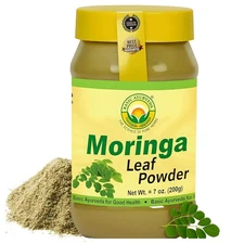 Moringa Leaf Powder - 7.05 Oz (200g) | Fine Green Superfood Powder | Antioxidant