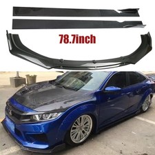 Front Bumper Lip Spoiler Splitter Body K Carbon Fiber For Honda Civic 2006-2011