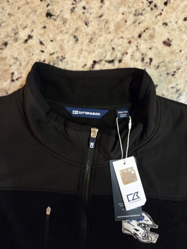 Cutter & Buck Buffalo Bills Big & Tall Sherpa Fleece Mens Vest NEW Size 3XB - Image 3 of 4