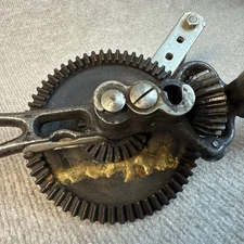 VTG RARE WELDED/REPAIRED STANLEY RULE #2 BREAST DRILL FOR INSTRUCTIONAL DISPLAY