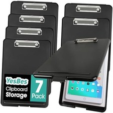 Clipboard with Storage, High Capacity Storage Clipboard 8.5 x 11 with 7 Pack