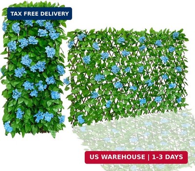 86 York Expandable Fence Privacy Screen Faux Ivy Decorative for Outdoor Garden W