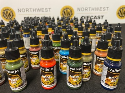 Vallejo MODEL AIR Farbe Acryl Airbrush Farbe 17ml Flaschen **PORTOFREI**