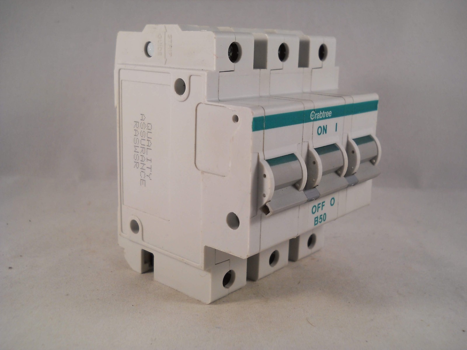 Crabtree Polestar MCB 50 Amp Type B 50A Triple Pole 3 Phase Breaker 63B/50