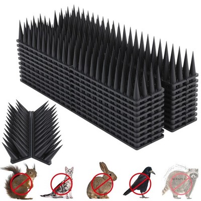 Bird Spikes, 20 Packs Bird Deterrent, Raccoon for Outdoor Repelling Reptiles, Sq