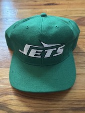 Vintage New York Jets Hat Mens Snapback Green Starter Wool Script 90s NFL