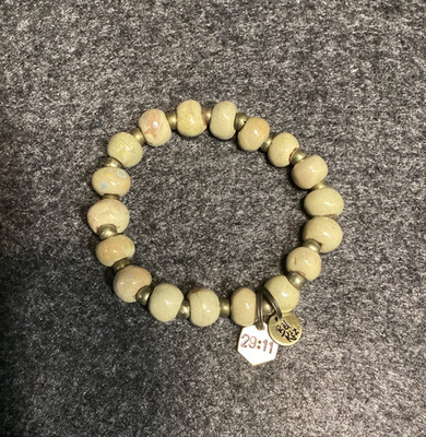 Gold Mine/ Bel Koz Round Clay Bead Bracelet