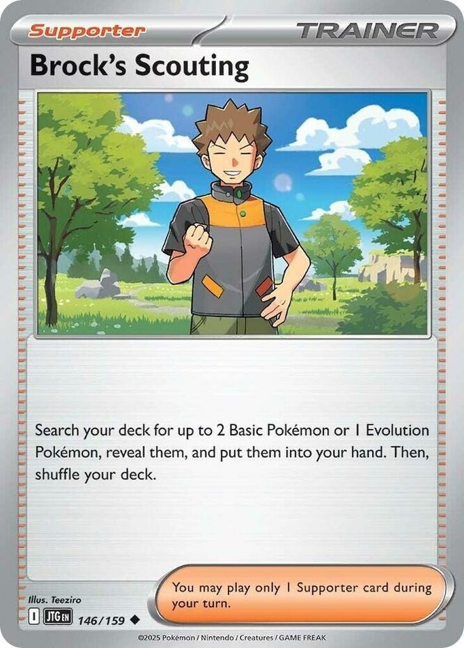 Brock's Scouting - 146/159 - Uncommon (Near Mint) Journey Together - Trainer - S