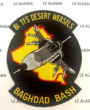 US AIR FORCE 81° CACCIA TATTICO SQ DESERT WEASELS BAGHDAD BASH PATCH GUERRA DEL GOLFO