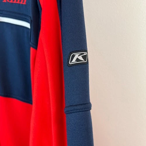 Klim Glacier Jacket Mens XL Red Navy Full Zip Lightweight Performance Breathable image 6