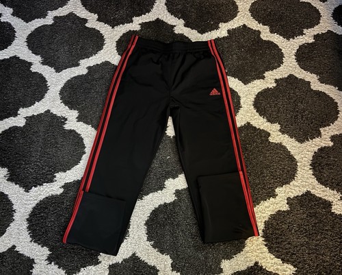 adidas Boy's (Kids) Red/Black/White 3S Tricot Track Set Size Xl - Picture 6 of 17