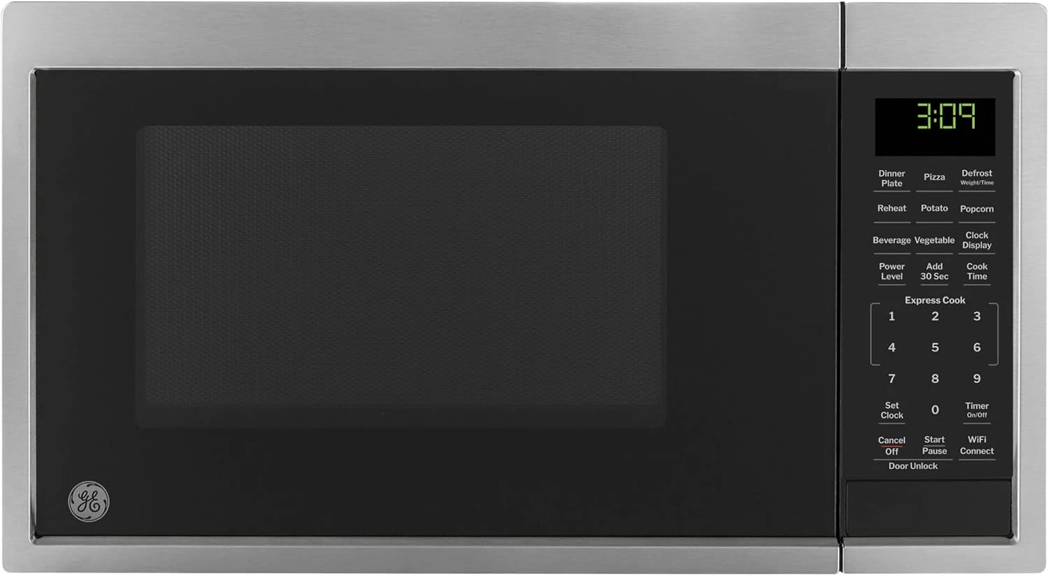 Smart WiFi Microwave Oven, 0.9 Cu Ft, Stainless Steel, Scan-To-Cook Feature
