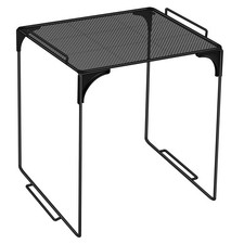 Black Stackable Extra Tall School Locker Organizer Shelf Storage Cabinet Rack