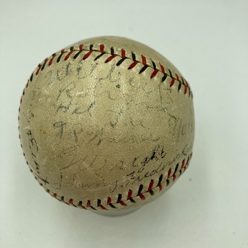 Wilbert Robinson & Rabbit Maranville 1930 Boston Braves Signed Baseball JSA COA - Picture 4 of 12