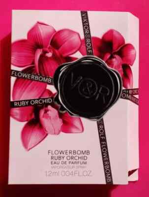 2x Viktor & Rolf Flowerbomb RUBY ORCHID EDP 1.3ml/.04oz Spray Sample NIB