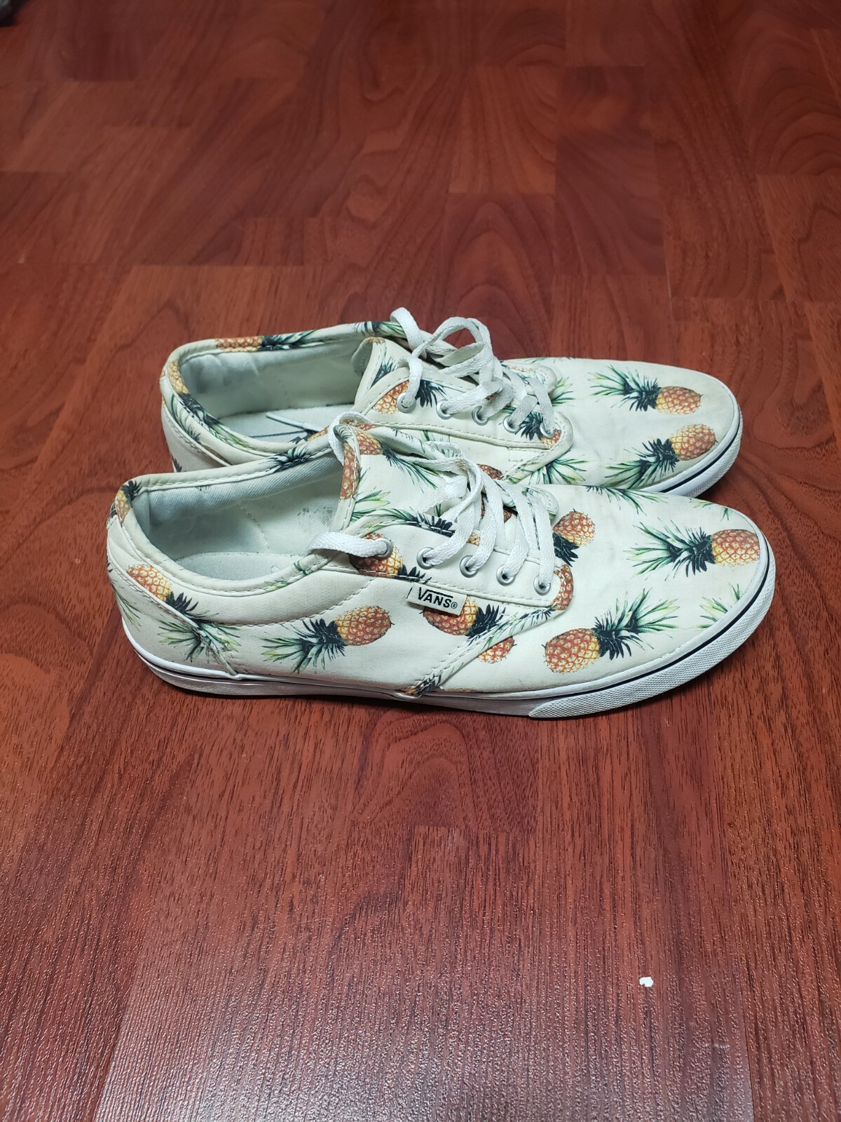 Vans Canvas Shoes Sneakers Low Pineapple Lace Size Womens