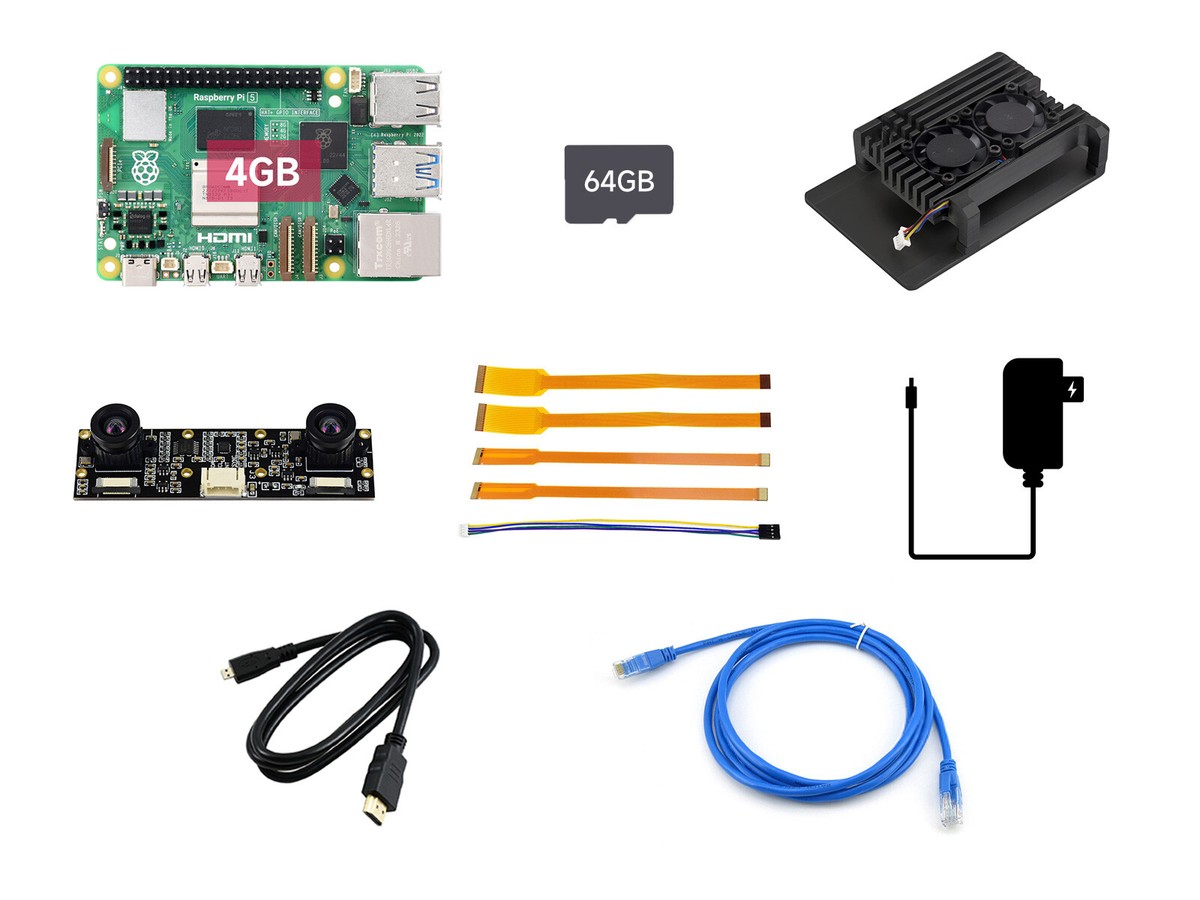 Raspberry Pi 5 2GB/4GB/8GB Waveshare Accessory Heat Sink, Pi 5