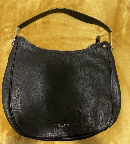 Marc Jacobs HOBO Leather Shoulder Bag, Black