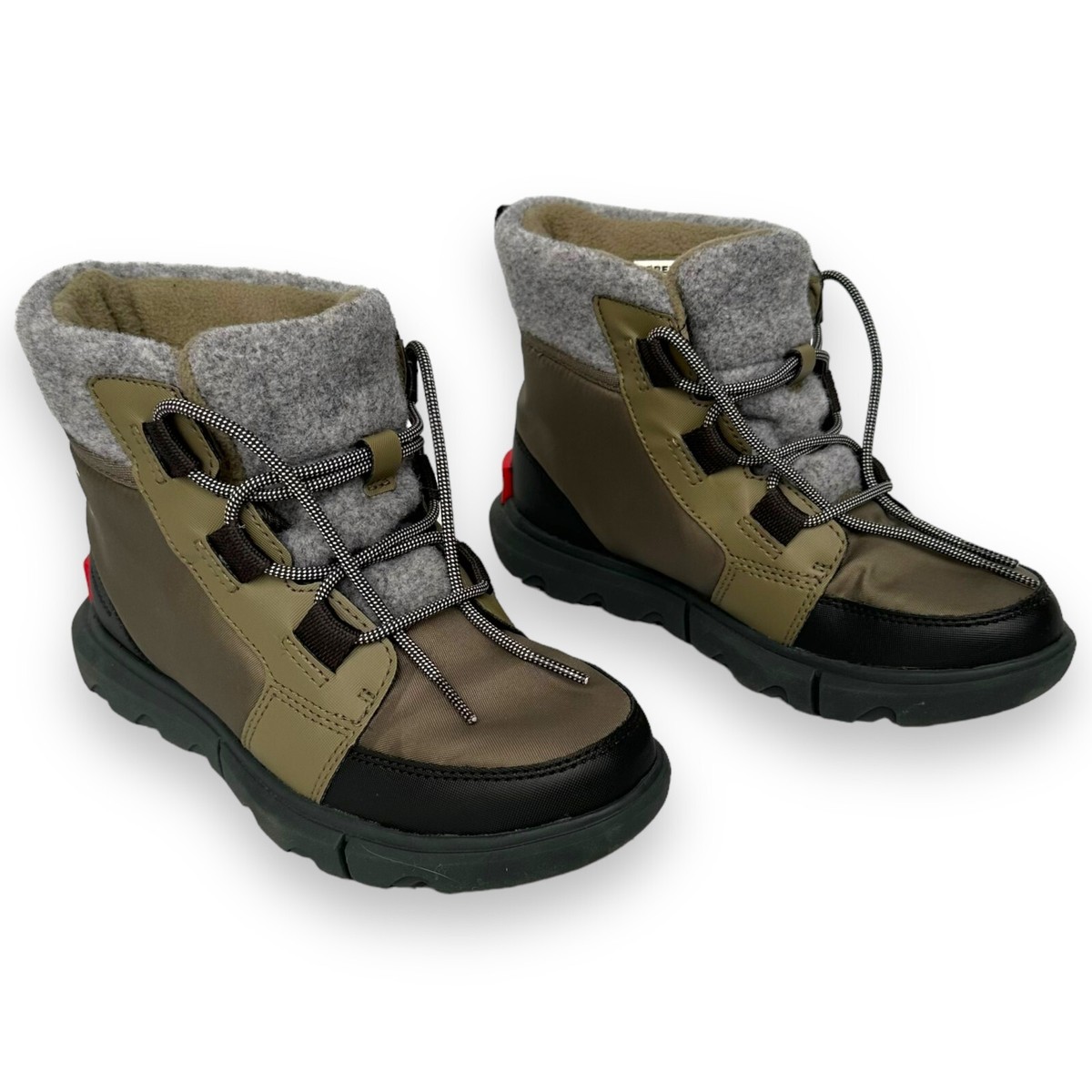 Sorel Womens Explorer II Carnival Felt Boots Sage Dark Stone Size