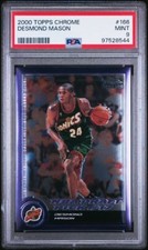 2000-01 Topps Chrome #166 Desmond Mason 0559/1999 Seattle SuperSonics PSA9