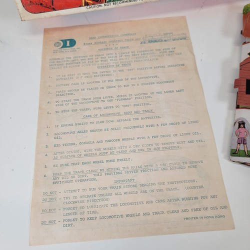 Juego de tren caballete a batería Durhams No. Caja e instrucciones originales 1215 - Imagen 24 de 24