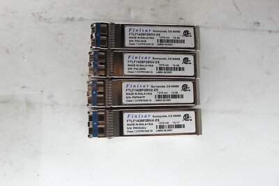 Lot of*4 Finisar FTLF1428P2BNV-E5 8Gb SFP+ 019-078-043 Optical Transceiver