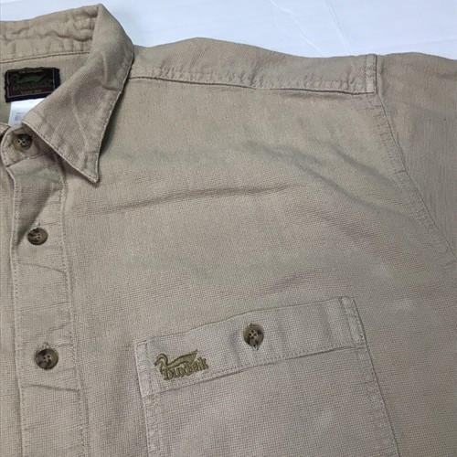 Vintage Duxbak Button Shirt Men’s Large Brown Hunting Duck Embroidered - Picture 5 of 9