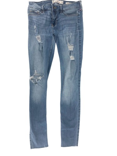 Hollister Ripped Jeans Women Junior 3 
