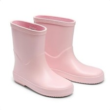 Dream Pairs Girls Pink Ankle Wellington Boots UK Kids Size 9.5 (y29) (y78)
