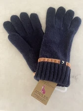Joules women's navy with tan trim snowday glove NWT