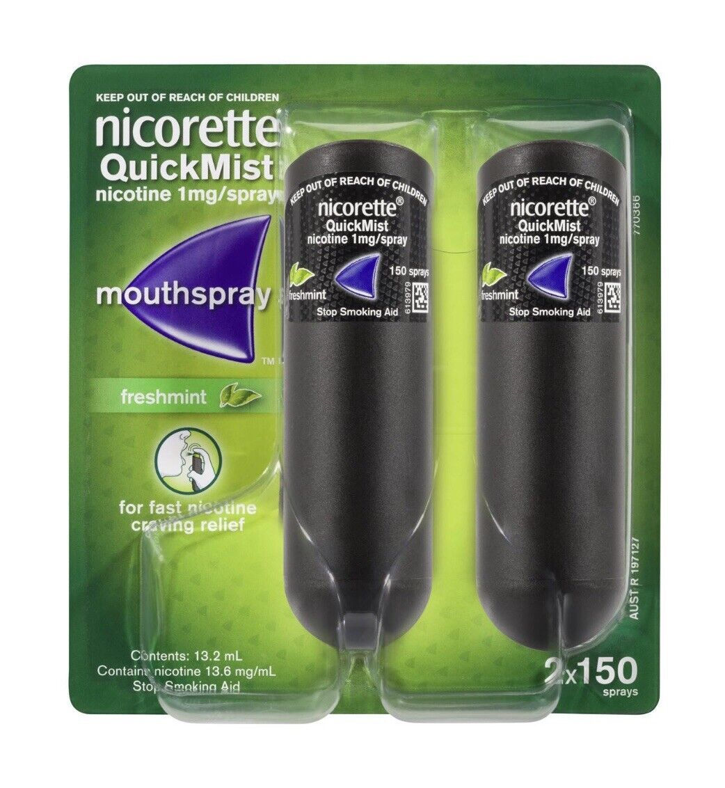 Nicorette Quickmist Fresh Mint - 2 Pack