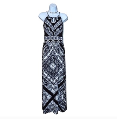 London Times Halter Maxi Dress - Sz 10 | eBay