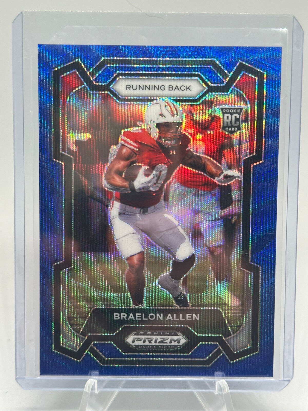 2024 Prizm Draft Picks - Braelon Allen Blue Wave Prizm RC /249